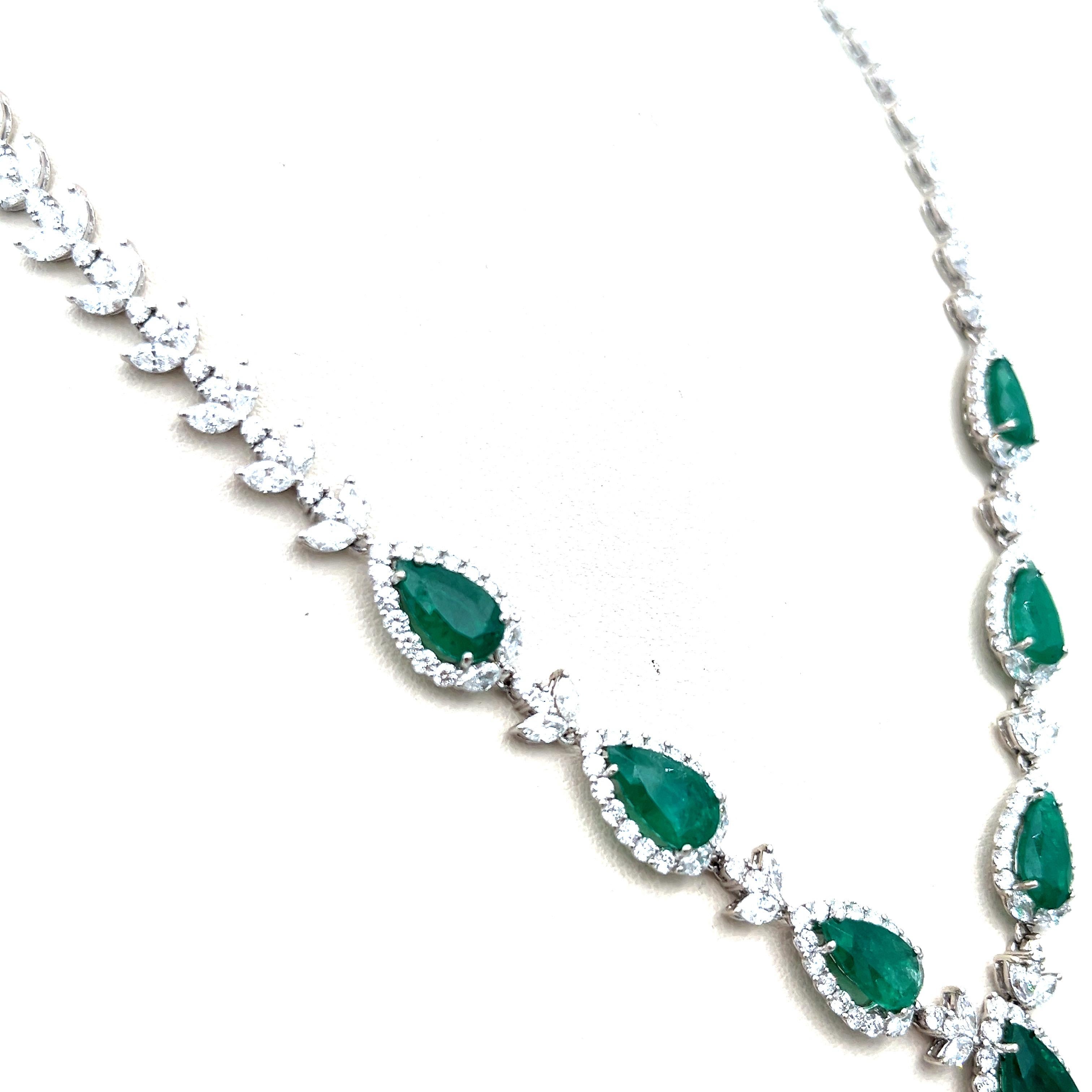 emerald and diamond necklace indian
