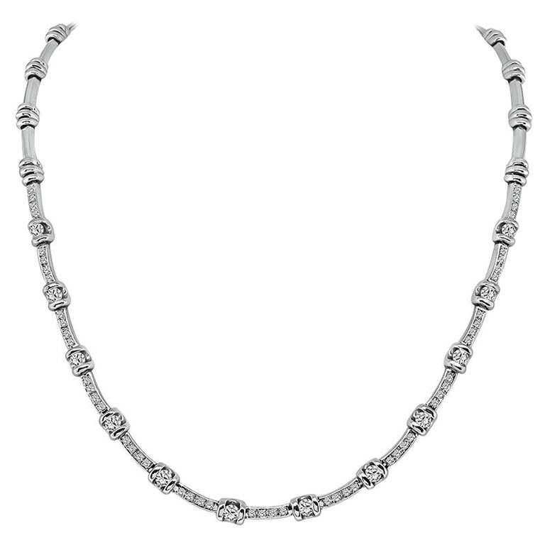 Collar de oro con diamantes de 2,75 ct