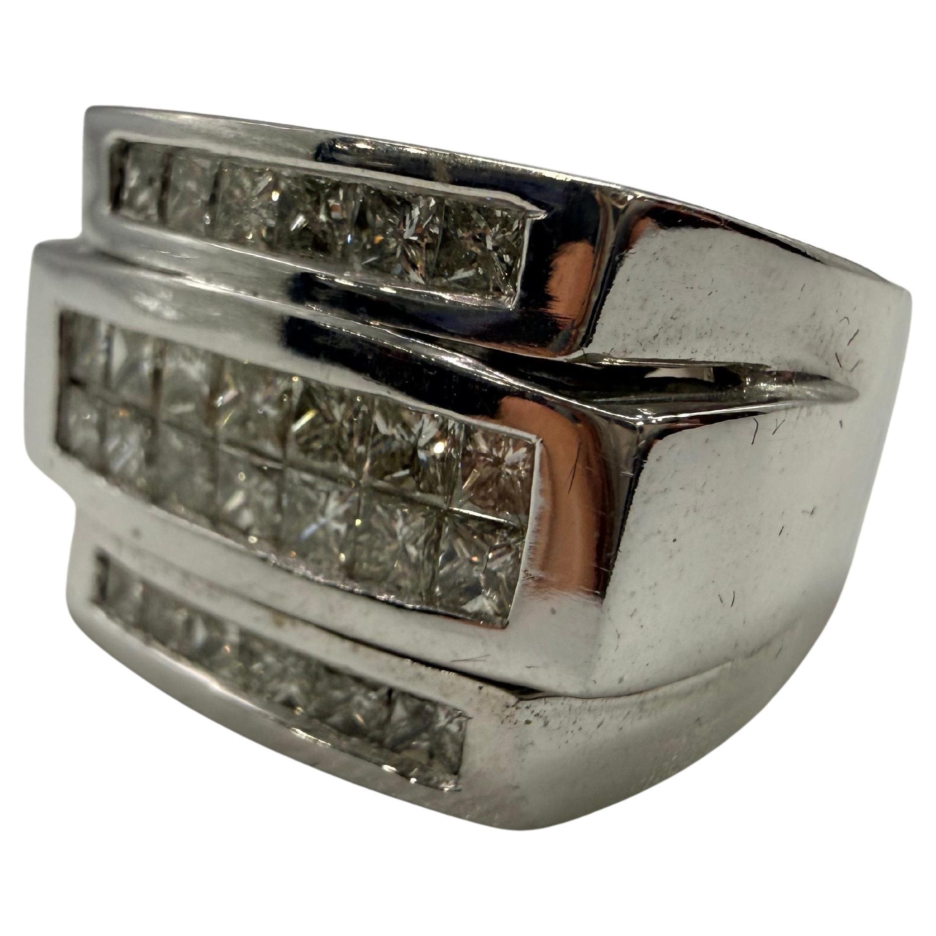 Anello da uomo con diamante da 2,75 carati in oro 14KT