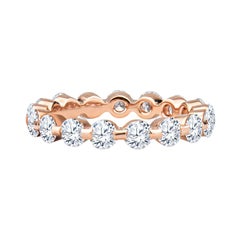 2.75ctw Round Diamond Eternity Band in 18kt Rose Gold