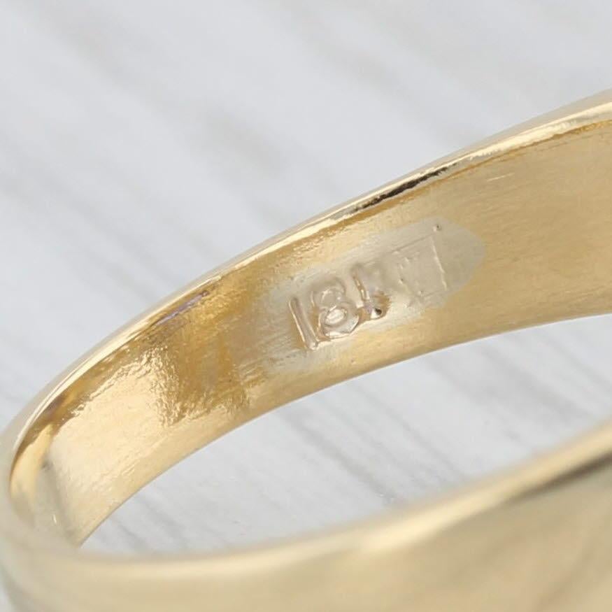 Anello con diamante tanzanite da 2,75 carati in oro giallo 18 carati, misura 8,75 Cocktail in vendita 3