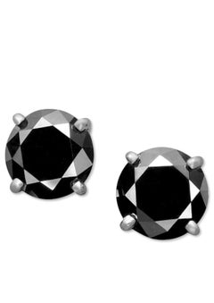 2.76 Carat Black Diamond Studs for Ballerina Interchangeable Earrings