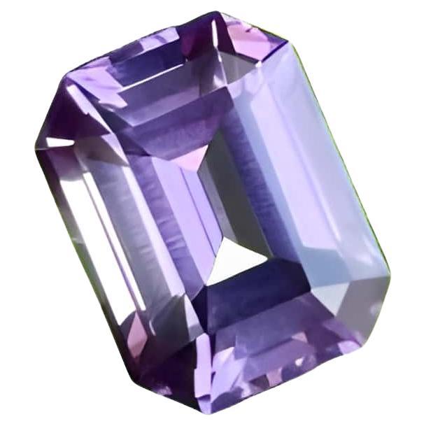 2.76 carats Lavender Loose Spinel Stone Emerald Cut Natural Tanzanian Gemstone For Sale