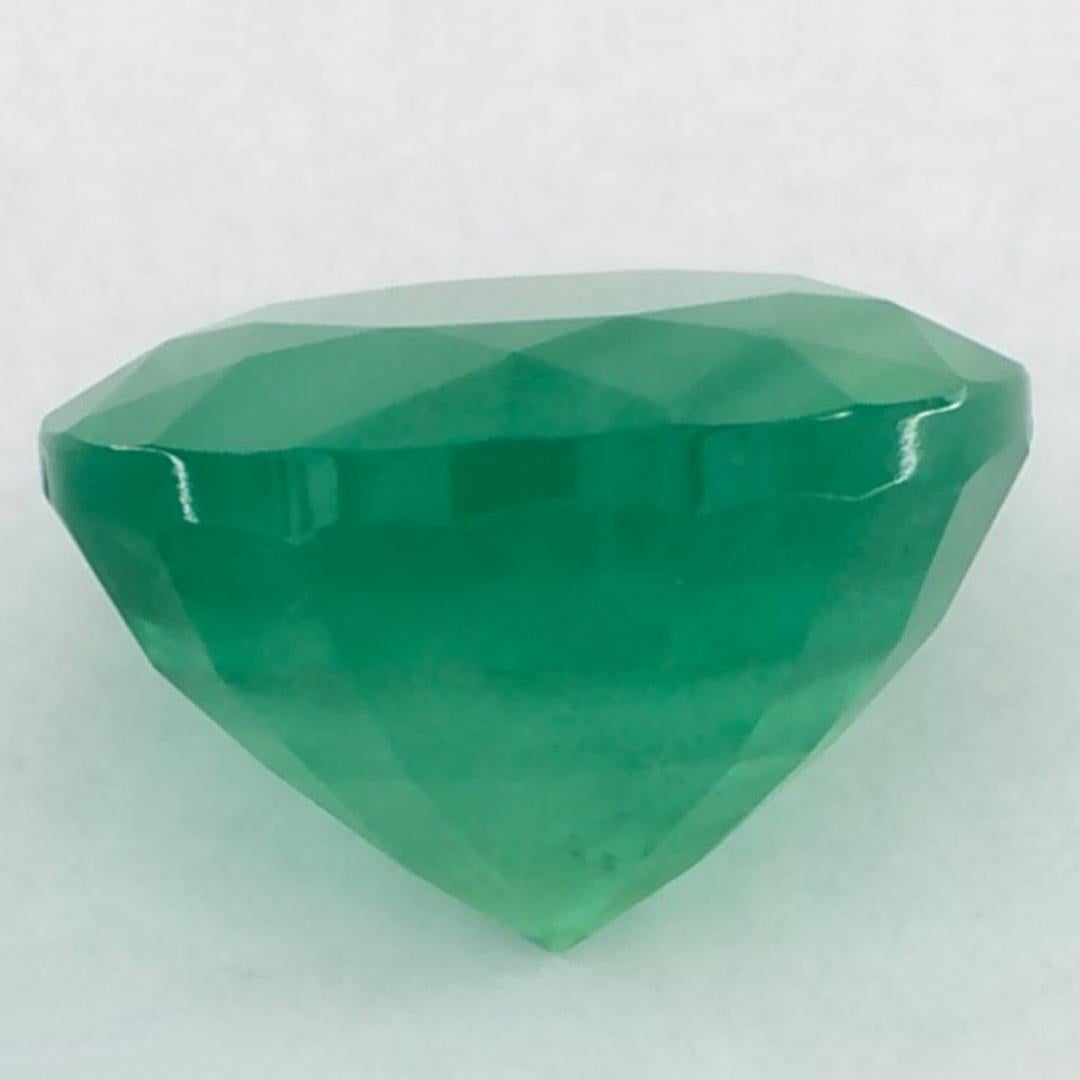2.76 Ct Emerald Round Loose Gemstone In New Condition For Sale In Fort Lee, NJ