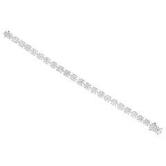 27,66 quilates SI Claridad HI Color Pulsera de diamantes Joyas de oro blanco de 18 quilates