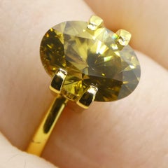 2.76ct Natural Earth Mined Oval Master Yellow Zircon from Sri Lanka