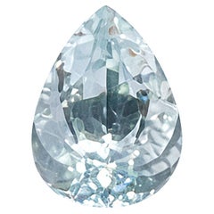 2.77 Carat Pear Faceted Aquamarine Loose Gemstone