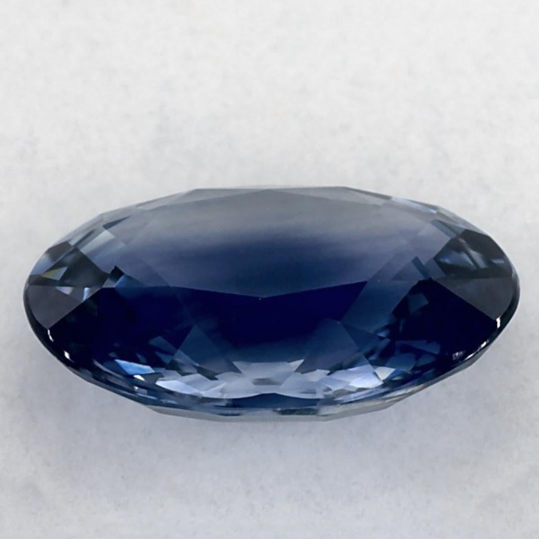Oval Cut 2.77 Ct Blue Sapphire Oval Loose Gemstone For Sale