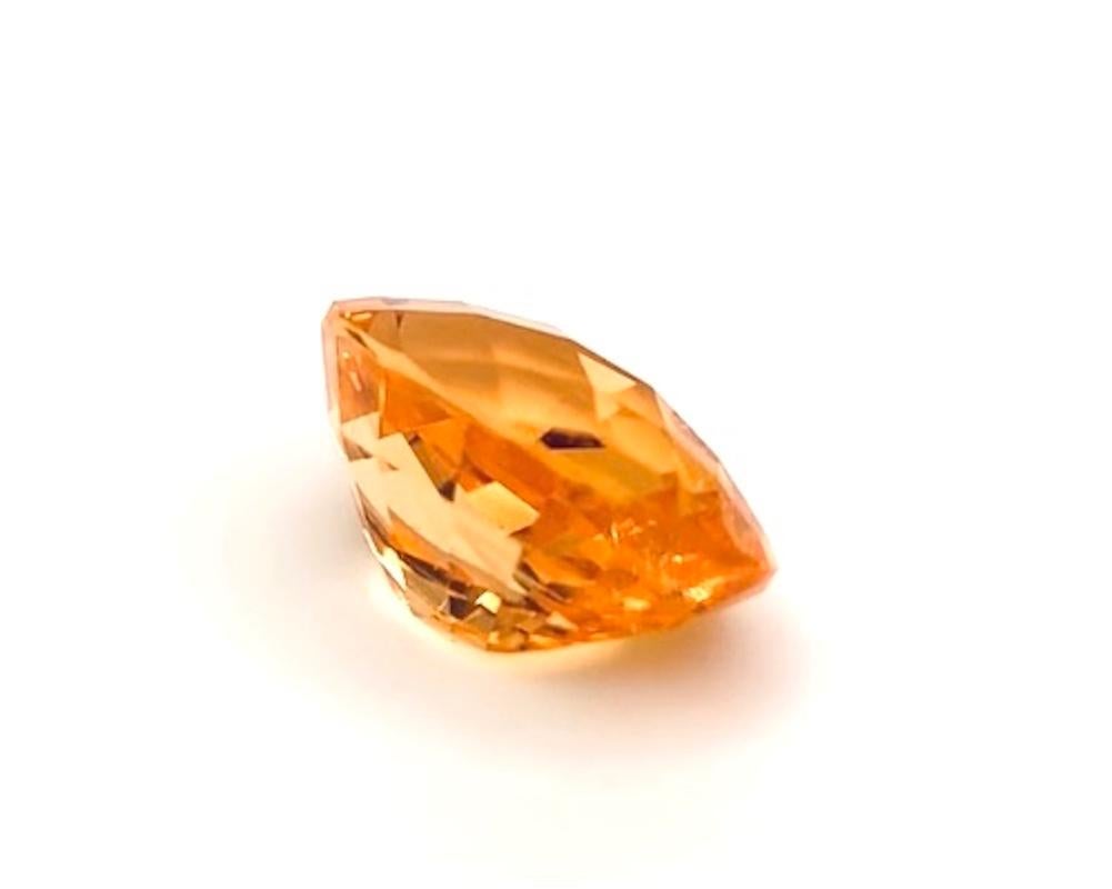 Oval Cut 2.77 Carat Oval Mandarin Garnet, Unset Loose Gemstone For Sale