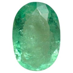 2,78 Quilates Verde Amarillento Claro Esmeralda Colombiana Talla Oval - Gema Nacimiento Mayo