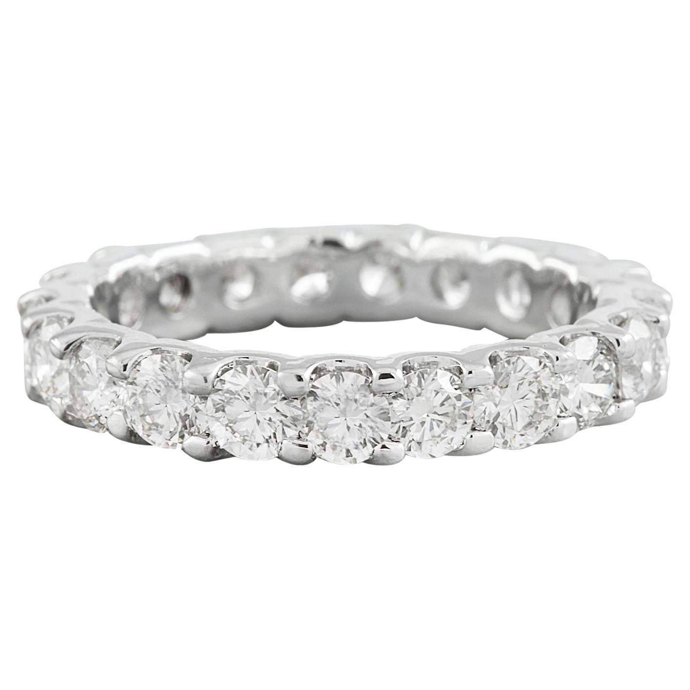 Exquisite 2.78 Carat Natural Diamond Eternity Ring: Timeless Luxury in 14K Solid