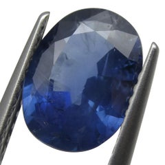 2,78 ct Blauer Saphir Oval IGI zertifiziert tansanisch