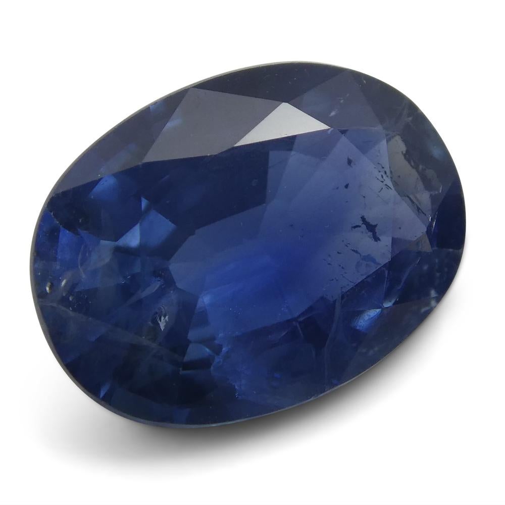 2.78 ct Blue Sapphire Oval IGI Certified Tanzanian In New Condition For Sale In Toronto, Ontario