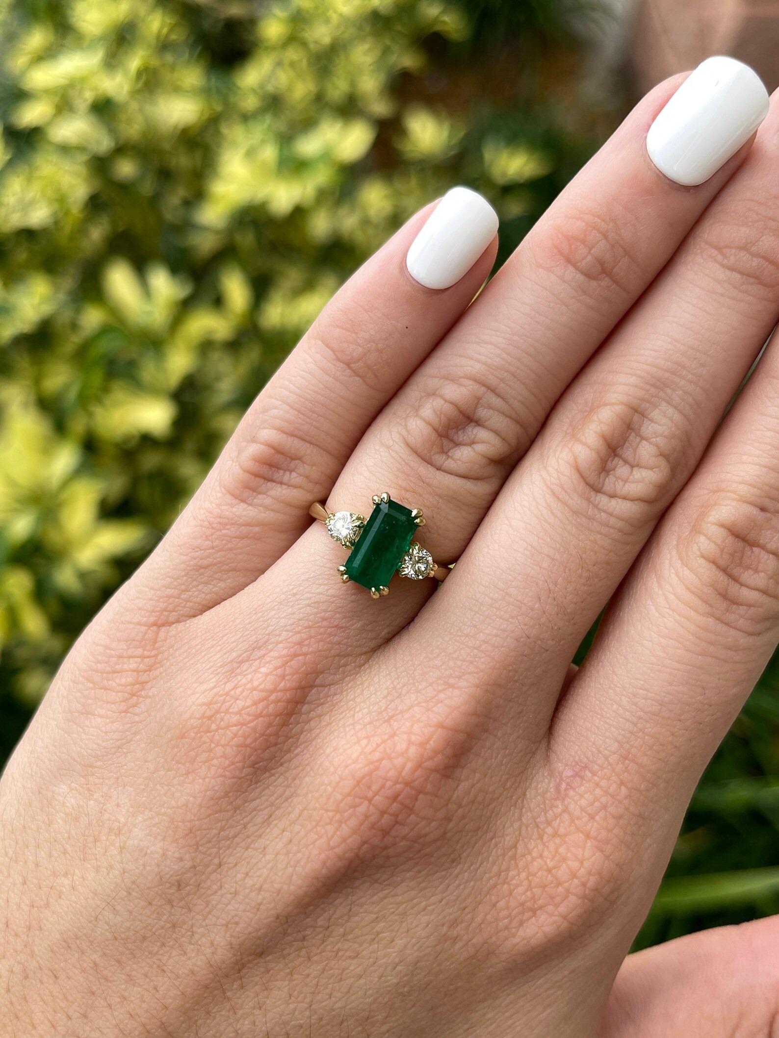 emerald brilliant cut diamond