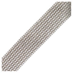 27.9 Carat Diamond 9-Row Tennis Bracelet 18 Karat In Stock