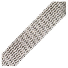 27.9 Quilates Diamante Pulsera Tenis 9 Filas 18 Kilates En Stock
