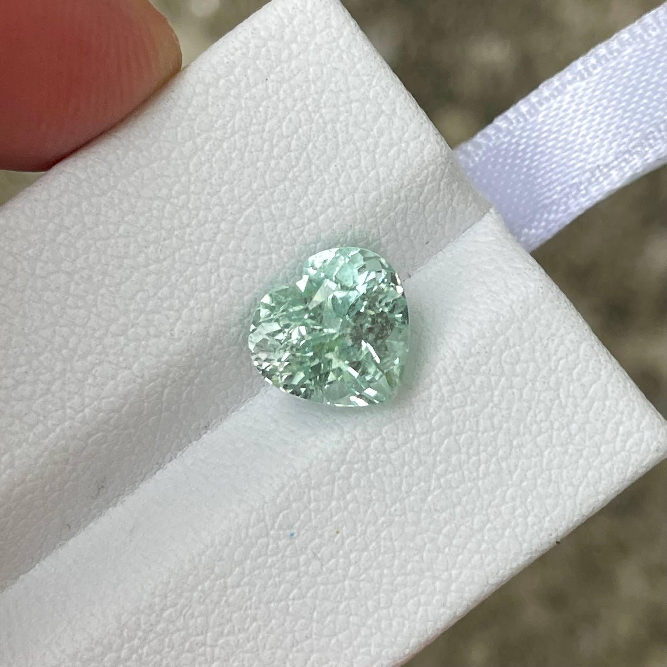 2,79 carati di tormalina chiara taglio cuore Gemma afgana In condizioni Nuovo in vendita a Bangkok, TH