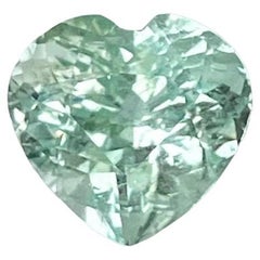 2.79 carats Pale Seafoam Tourmaline Stone Heart Cut Afghan Gemstone