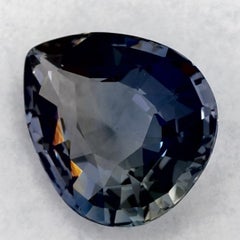 2.79 Ct Blue Sapphire Pear Loose Gemstone
