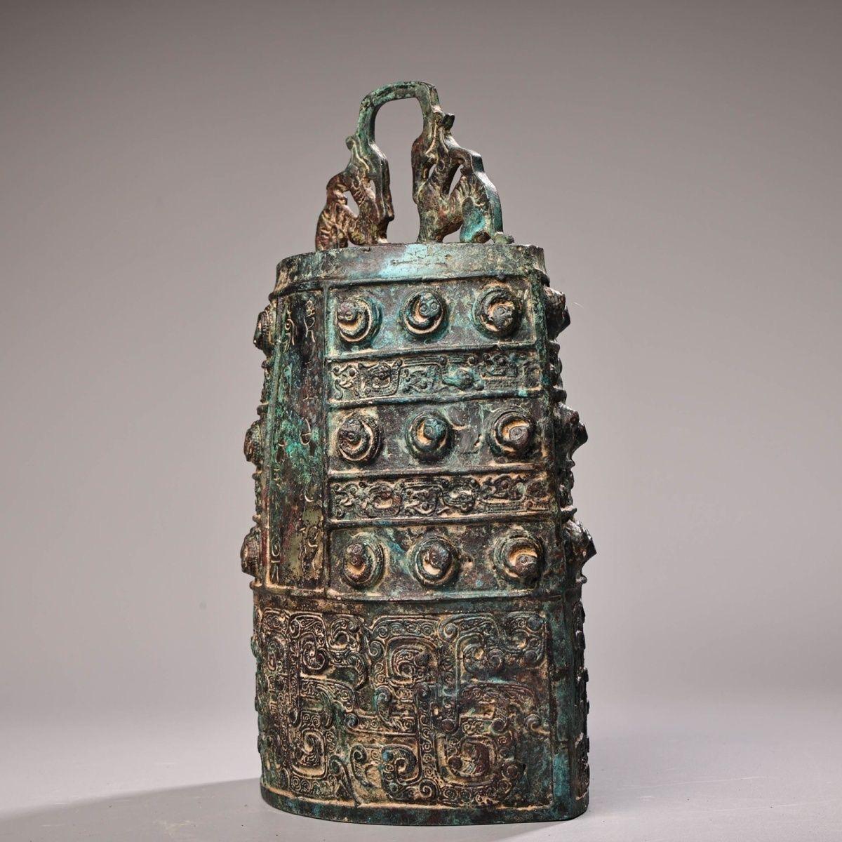 27cm Old Bronze Chime Bell In Fair Condition For Sale In 景德镇市, CN