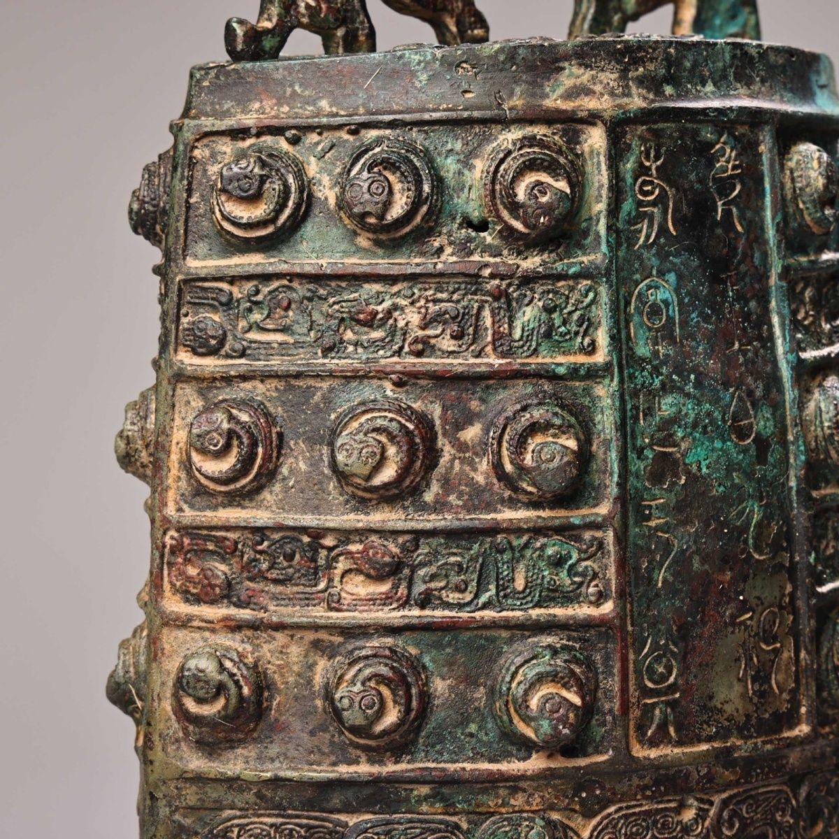 27cm Old Bronze Chime Bell For Sale 3