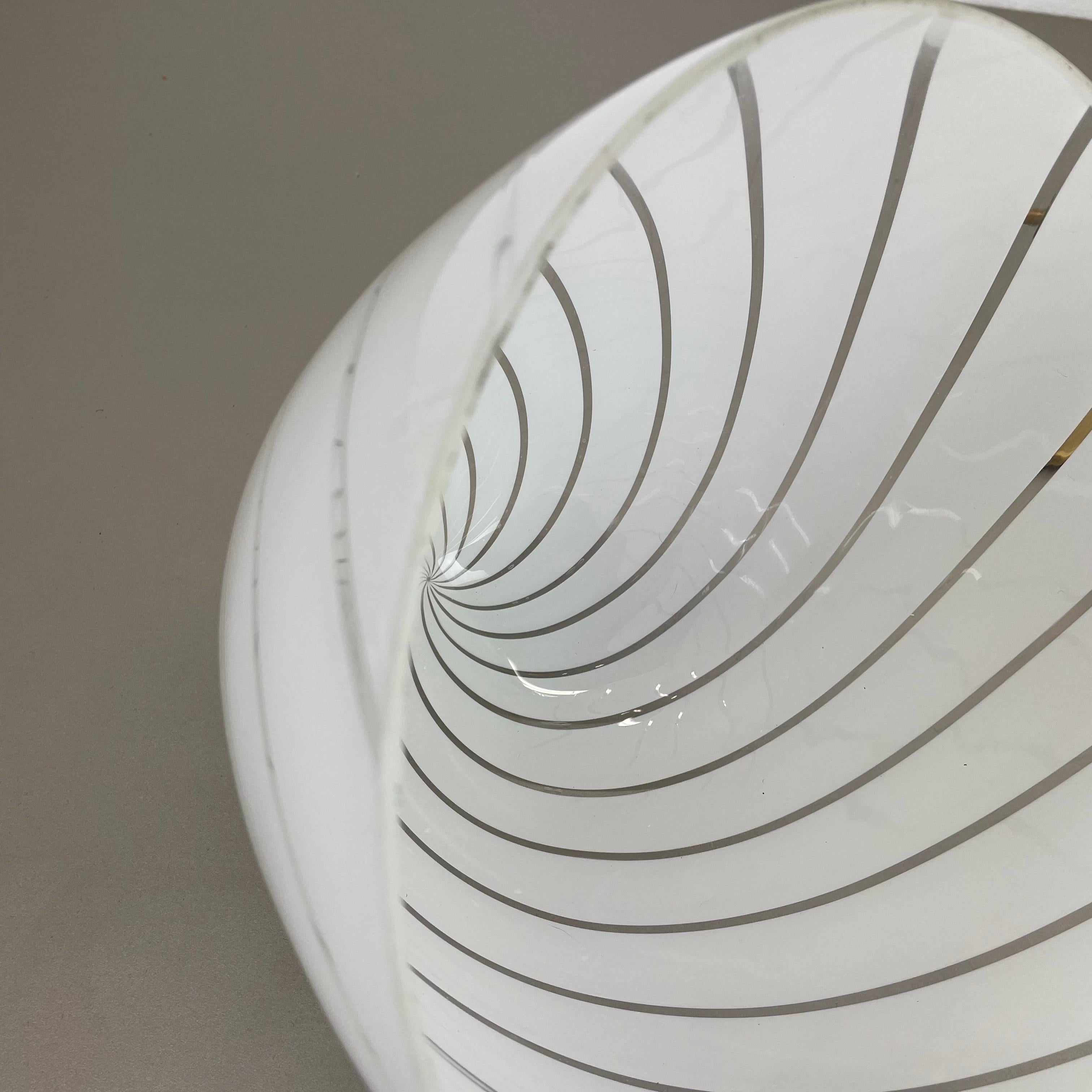 Lampe de bureau SWIRL de 27 cm en verre de Murano fabriquée par Vetri Murano, Italie, 1970 en vente 11