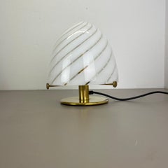 27cm "SWIRL" Murano Glass Table Desktop Light Made by Vetri Murano, Italy, 1970s