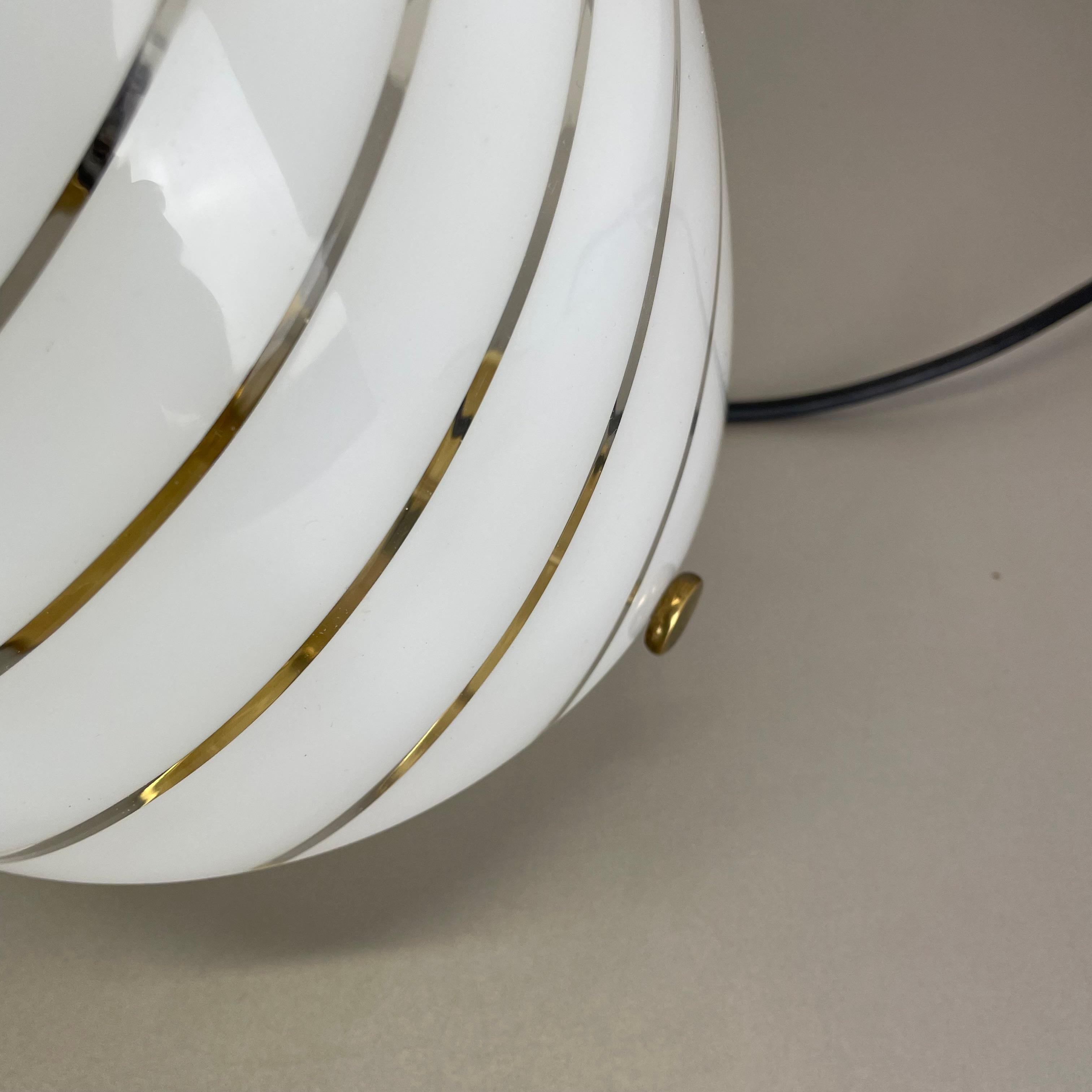 Lampe de bureau SWIRL de 27 cm en verre de Murano fabriquée par Vetri Murano, Italie, 1970 en vente 1