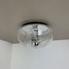 27cm "Wave" ceiling Wall Light by Koch and Lowy, Peill & Putzler, Germany 1970s