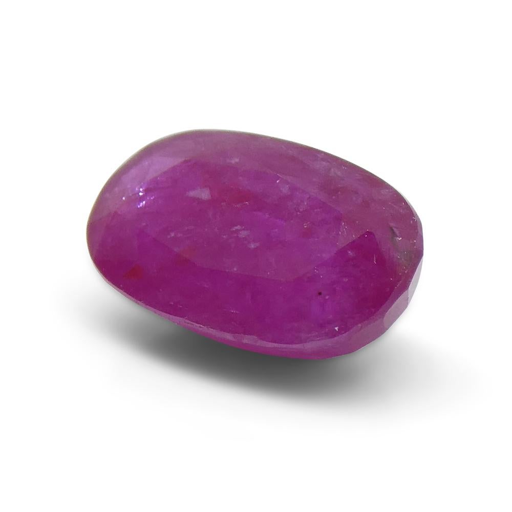 2.7ct Oval Red Ruby from Vietnam For Sale 4