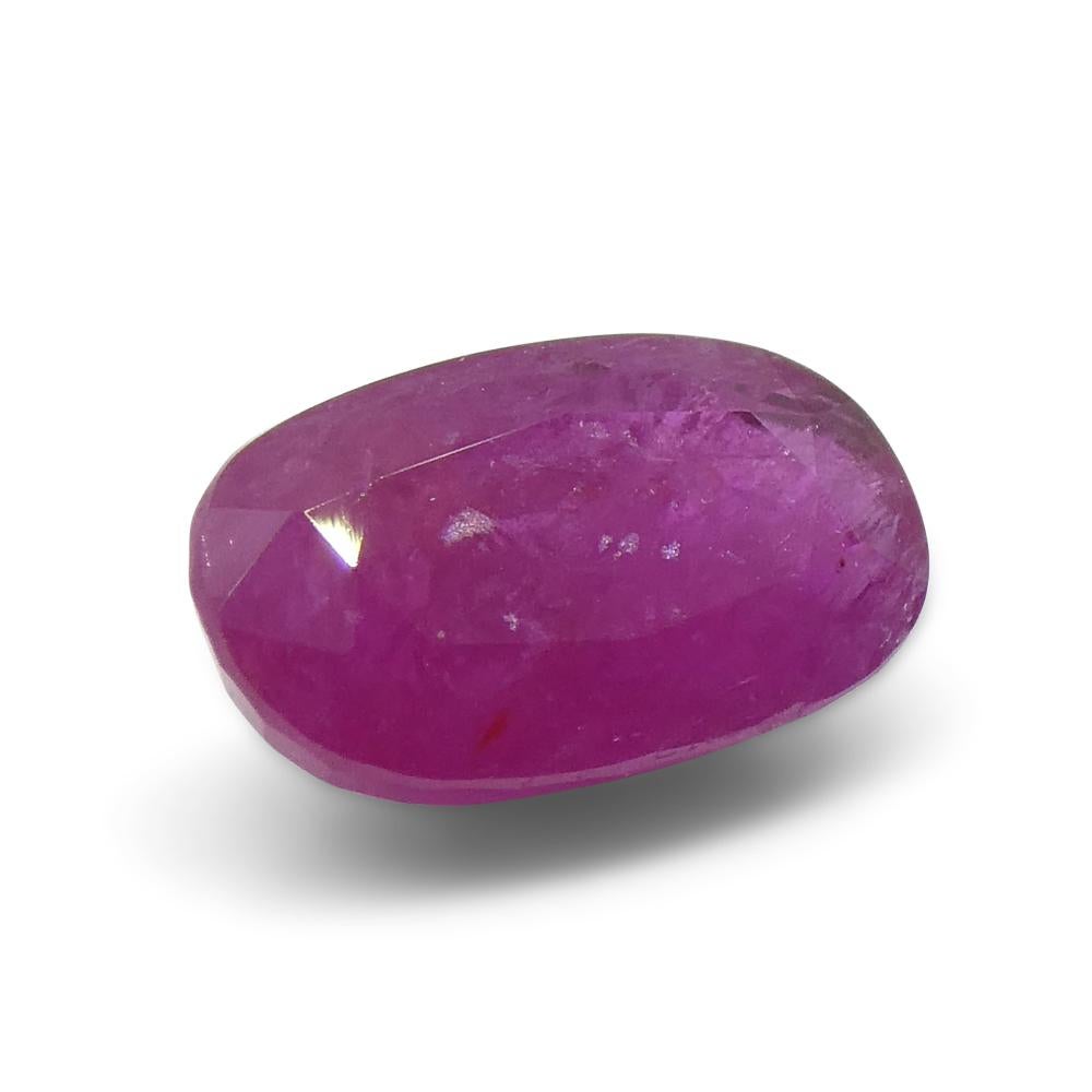 2.7ct Oval Red Ruby from Vietnam For Sale 6