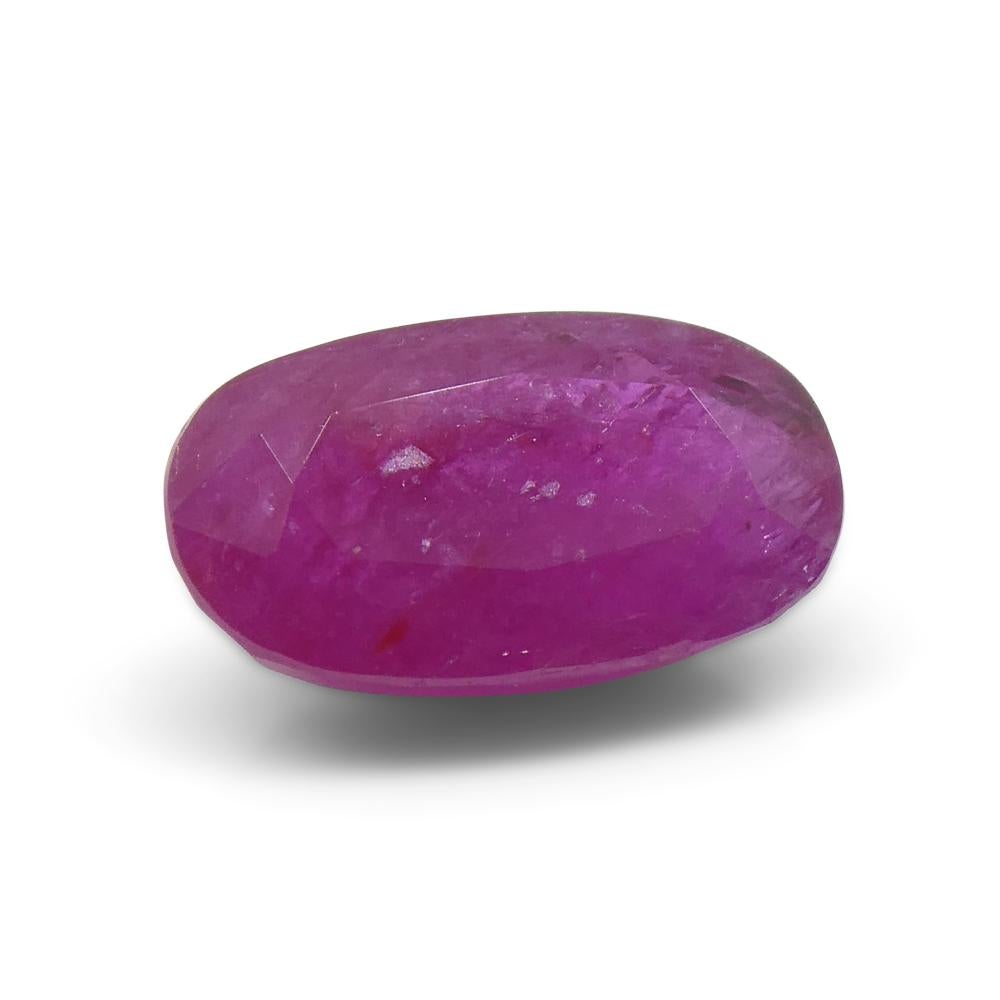 2.7ct Oval Red Ruby from Vietnam For Sale 7
