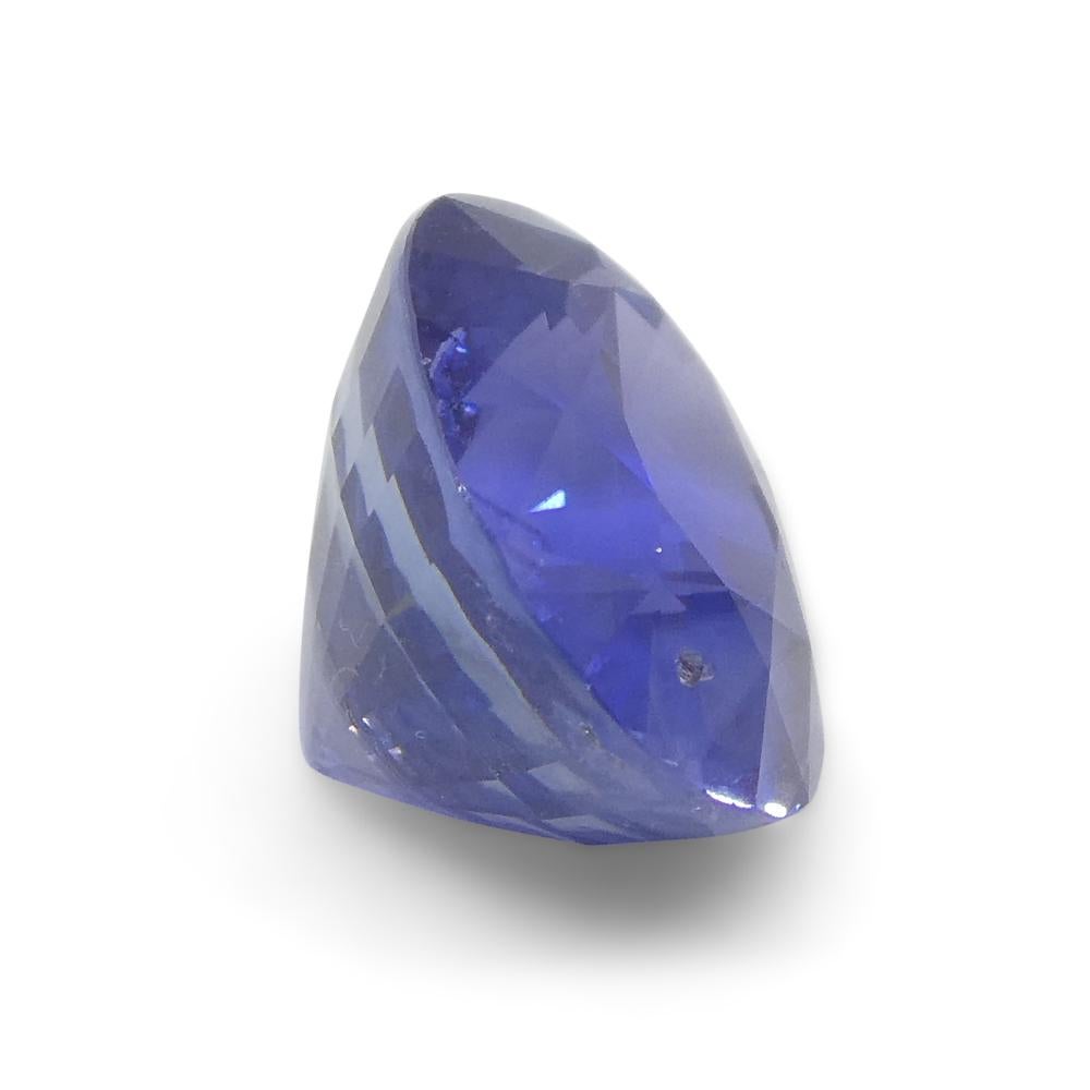 2.7ct Oval Vivid Blue Sapphire GIA Certified Sri Lanka Unheated en vente 4
