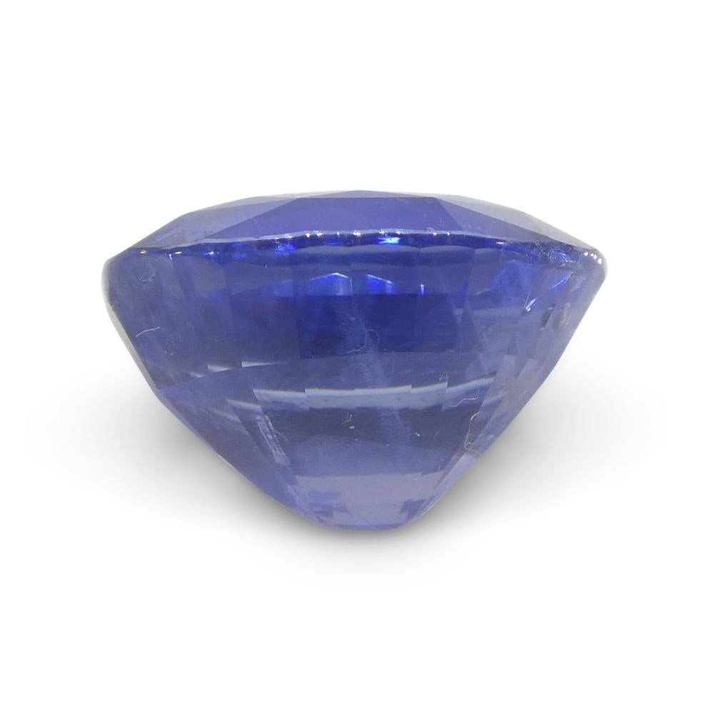 2.7ct Oval Vivid Blue Sapphire GIA Certified Sri Lanka Unheated For Sale 2