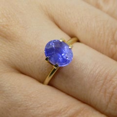 2.7ct Oval Vivid Blue Sapphire GIA Certified Sri Lanka Unheated