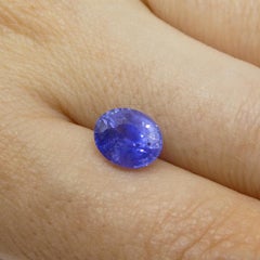 2.7ct Oval Vivid Blue Sapphire GIA Certified Sri Lanka Unheated