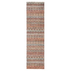 2'7 "x10' Lehm Rot Handgeknüpft Kohinoor Herat Design Weiche Wolle Läufer Teppich