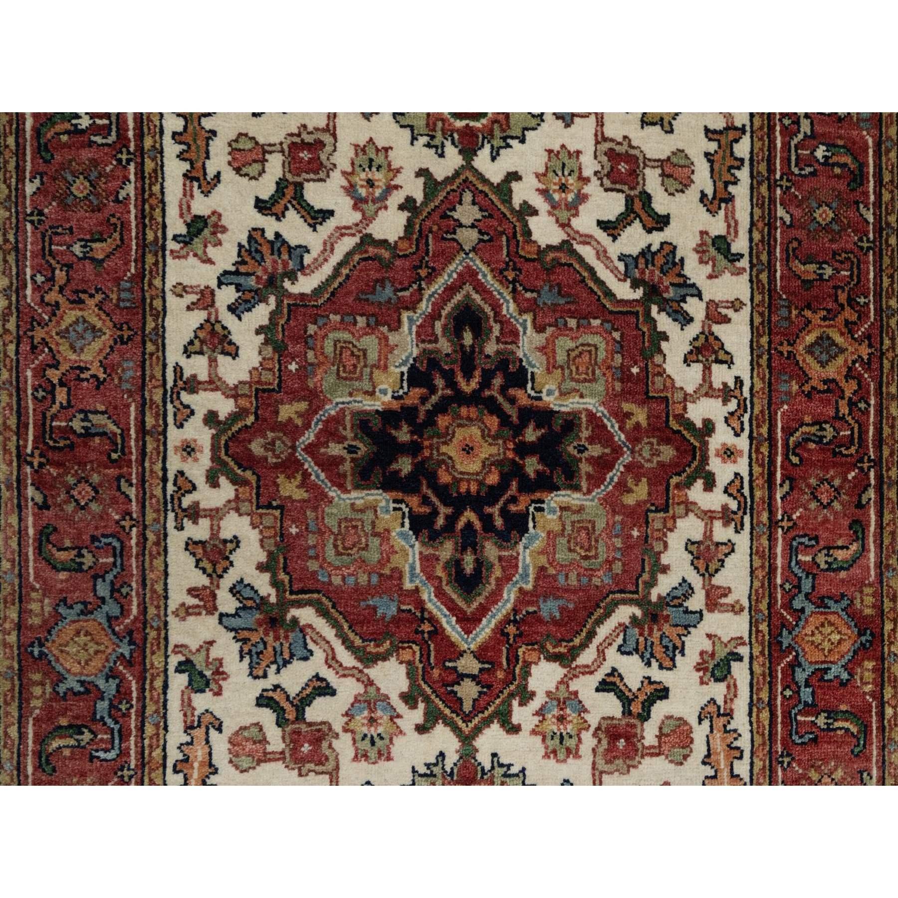 Indiano Tappeto Runner in lana Heriz Re-Creation 2'7 