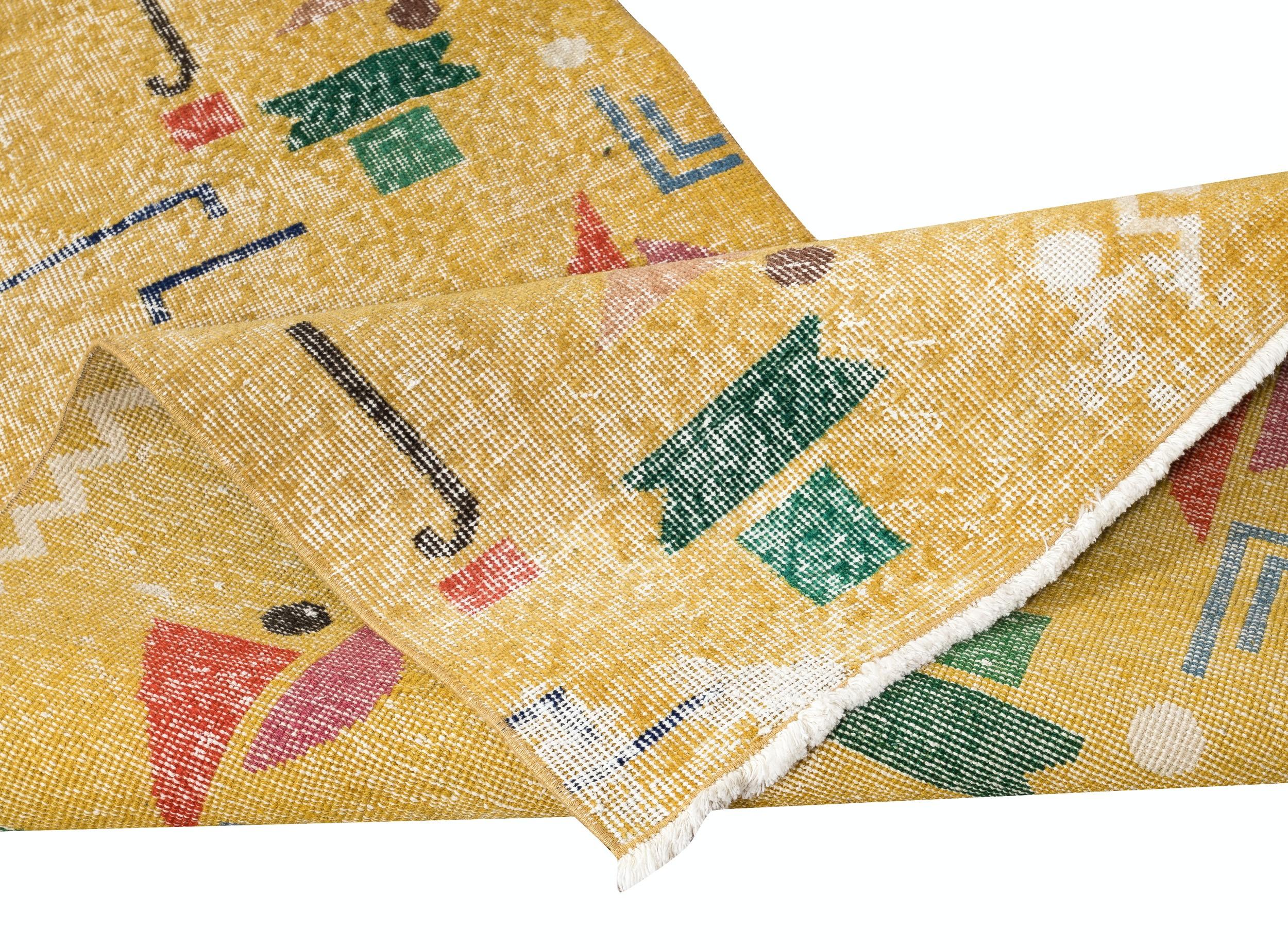 2.7x10.2 Ft Ein Paar seltener Teppich-Läufer, entworfen von der verstorbenen Künstlerin Zeki Muren (Rustikal) im Angebot