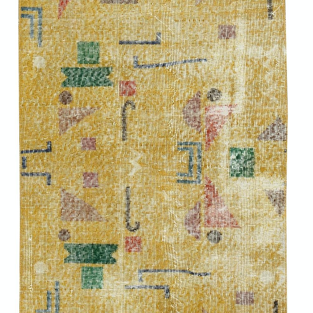 2.7x10.2 Ft Ein Paar seltener Teppich-Läufer, entworfen von der verstorbenen Künstlerin Zeki Muren (Handgeknüpft) im Angebot