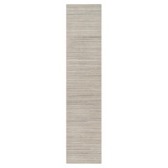 2
7 "x11
10" Elfenbein Plain Modern Design Undyed Pure Wool Hand Loomed Runner Rug