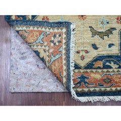 2'7"x11'9" Blue Aryana Grade Peshawar Akstafa Design Hand Knotted Wool Runner