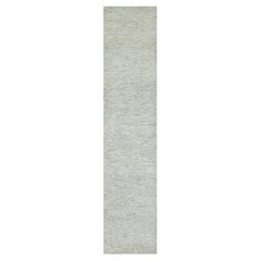 2
7 "x12
Aloof Gray Undyed Grass Design All Wool Hand Knotted Runner Rugs (Tappeto da corsa in lana annodata a mano)