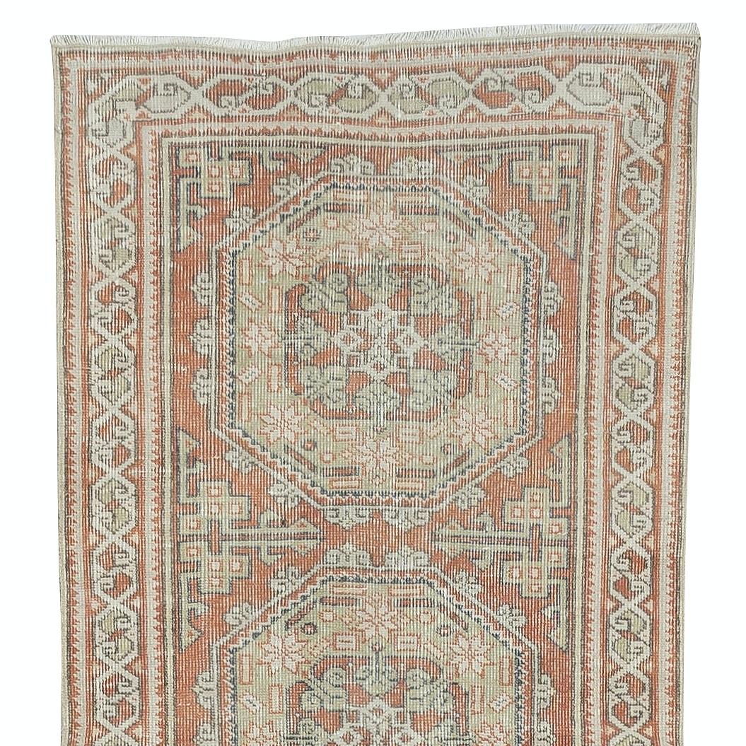 Turco Tappeto Runner per la cucina 2.7x13.7 Ft Old. Tappeto per il corridoio. Tappeto per scale. Tappeto per corridoi stretti in vendita