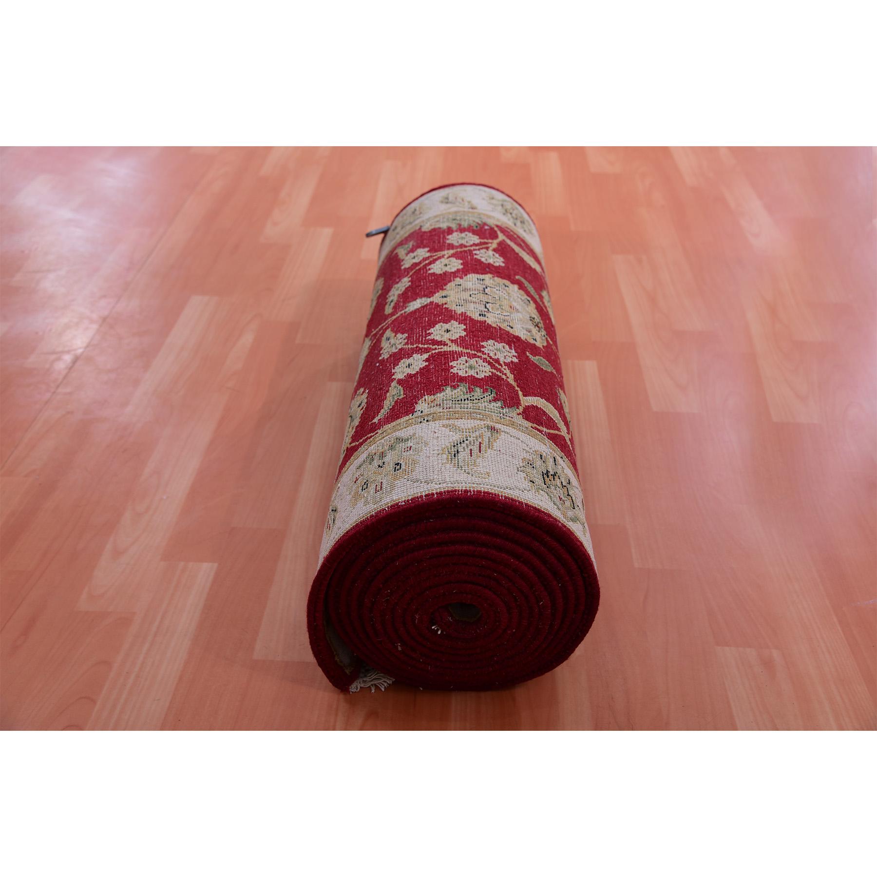 Annodato a mano Tappeto Seattle Red annodato a mano in lana e seta con design Rajasthan XL 2'7 