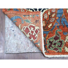2'7"x17'2" Orange Aryana Grade Bijar Garus Design Wool Hand Knotted Runner Rug