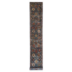 2'7 "x21'5" Tapis de course en laine nouée à la main bleu Northwest Persian All Over Design