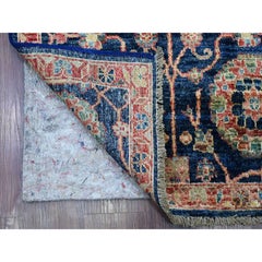 2'7"x21'8" Blue Northwest Persian All Over Design Hand Knotted Wool Runner Rug