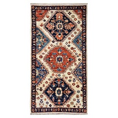 Tappeto in lana annodato a mano 2
7 "x4
10" Ivory Northwest Persian with Medallions Design