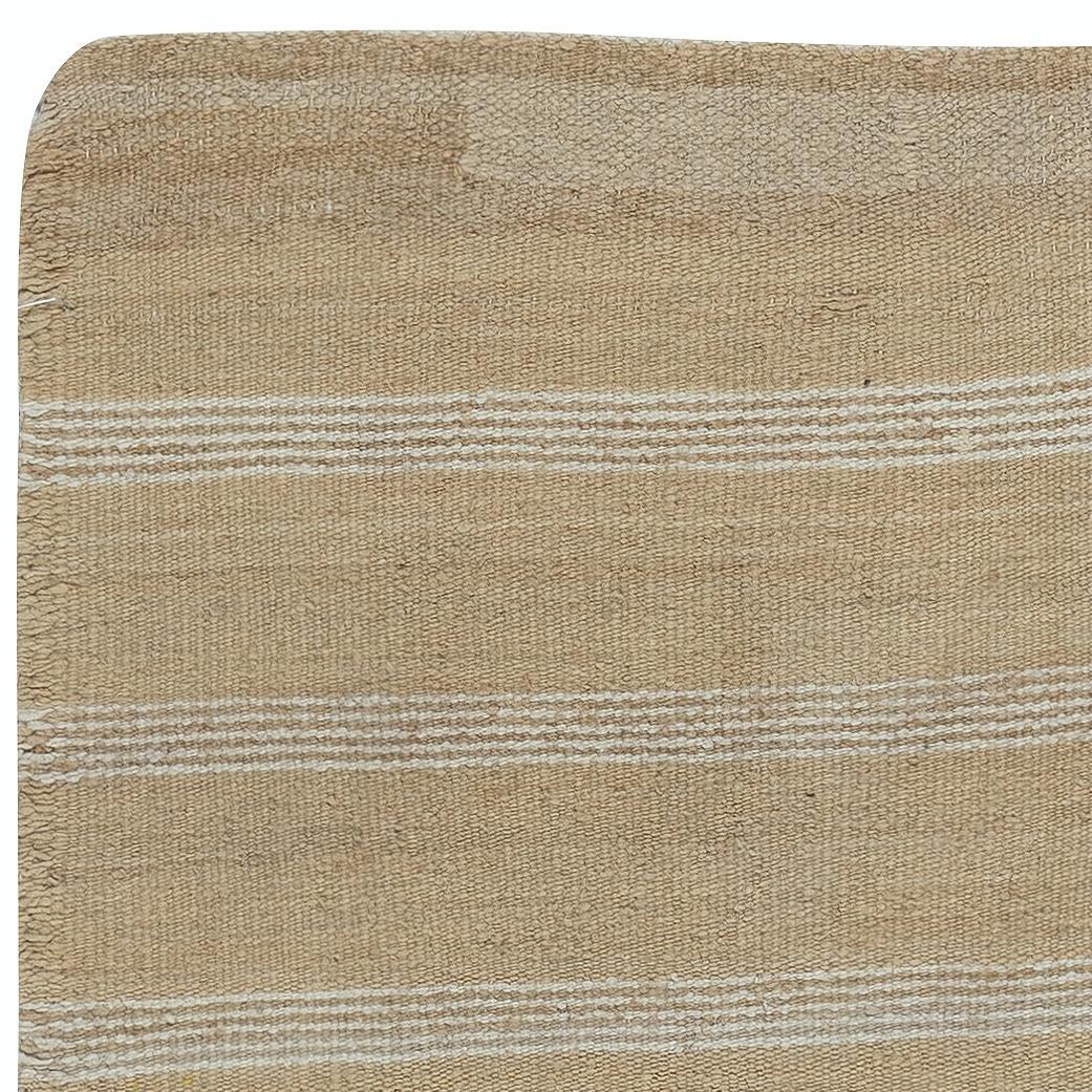 Tessuto a mano Kilim turco a righe tessuto a mano 27x57. 100% lana. Tappeto vintage a trama piatta in vendita